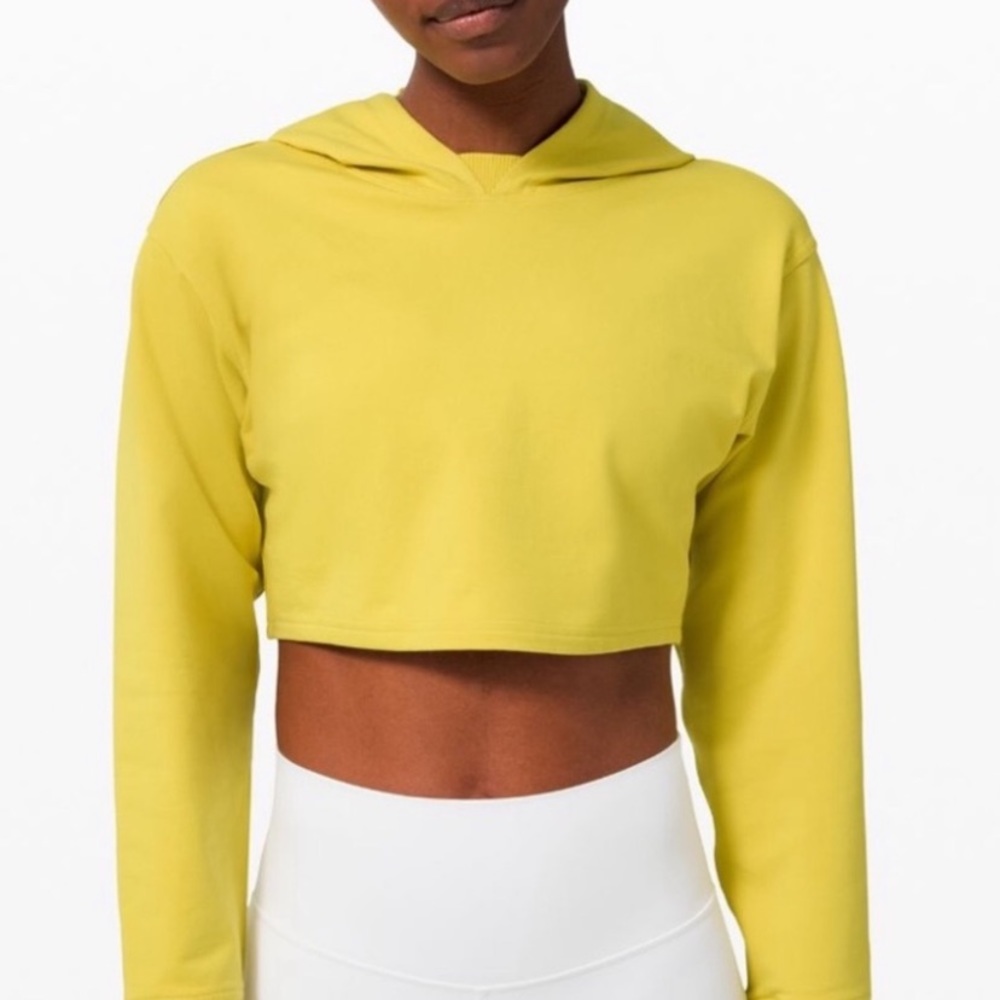 Lululemon all yours cropped hoodie sz 4 soleil